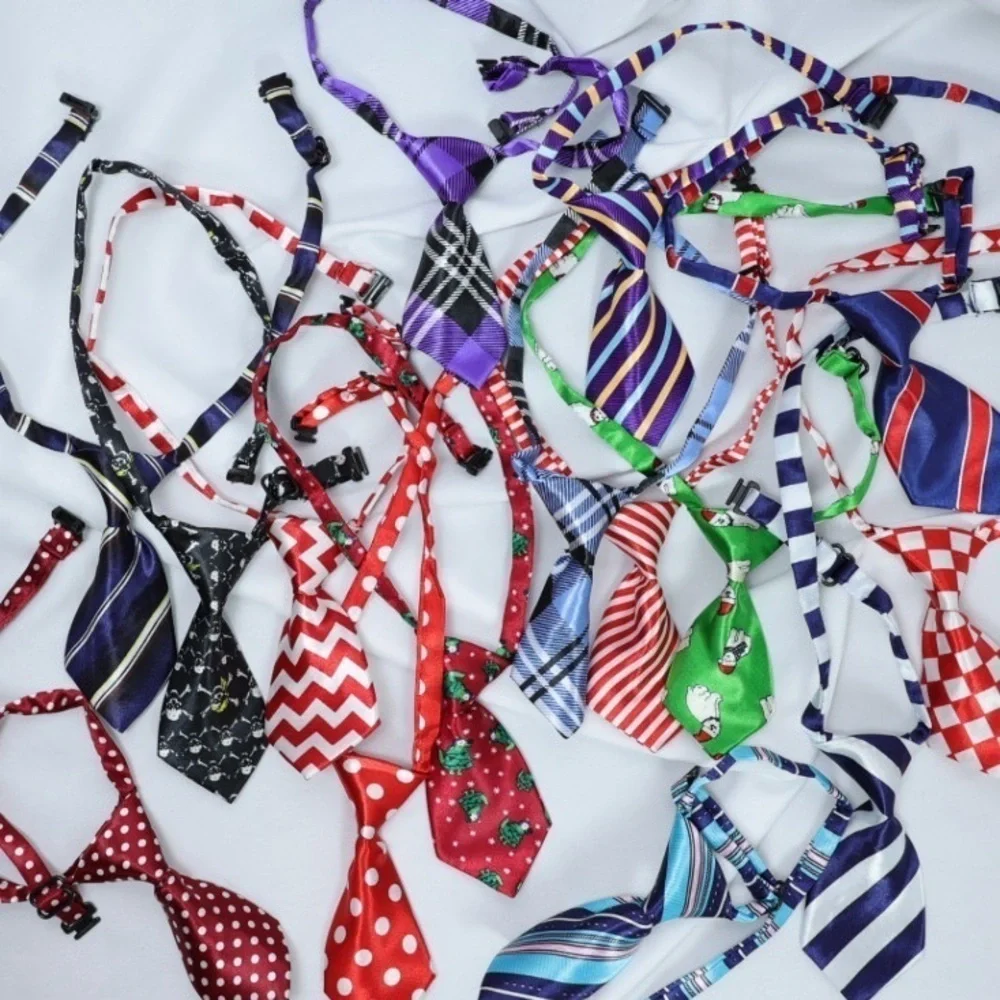 🅽🅴🆆 polka dot adjustable dog tie cat pet tie, funny pet ties dog cat clothing